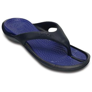 Crocs Athens Tmavomodre - Damske Sandále